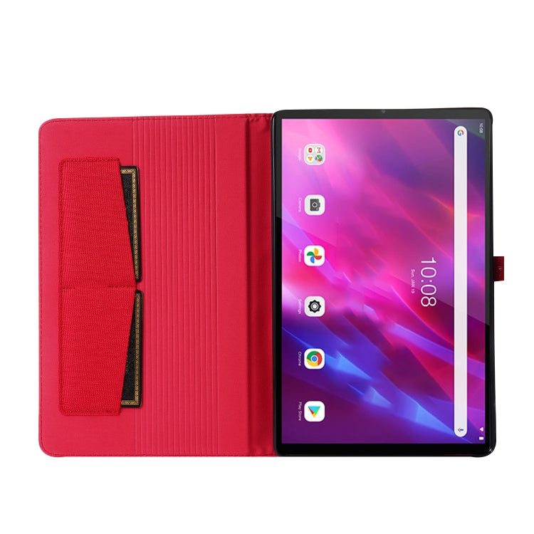 Custodia in pelle TPU a vibrazione orizzontale con struttura in tessuto con supporto, For Lenovo Tab K10, For Huawei MatePad 11 2021
