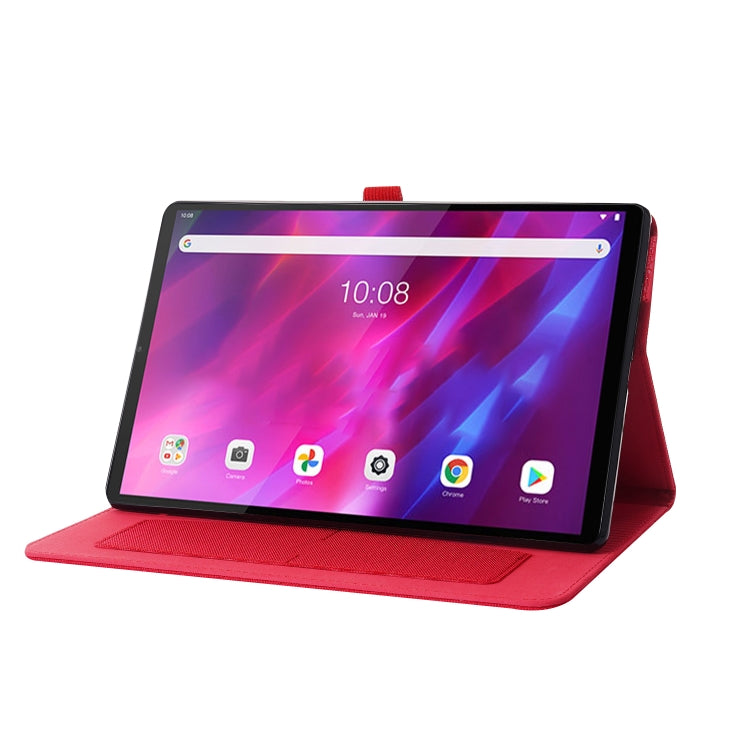 Custodia in pelle TPU a vibrazione orizzontale con struttura in tessuto con supporto, For Lenovo Tab K10, For Huawei MatePad 11 2021