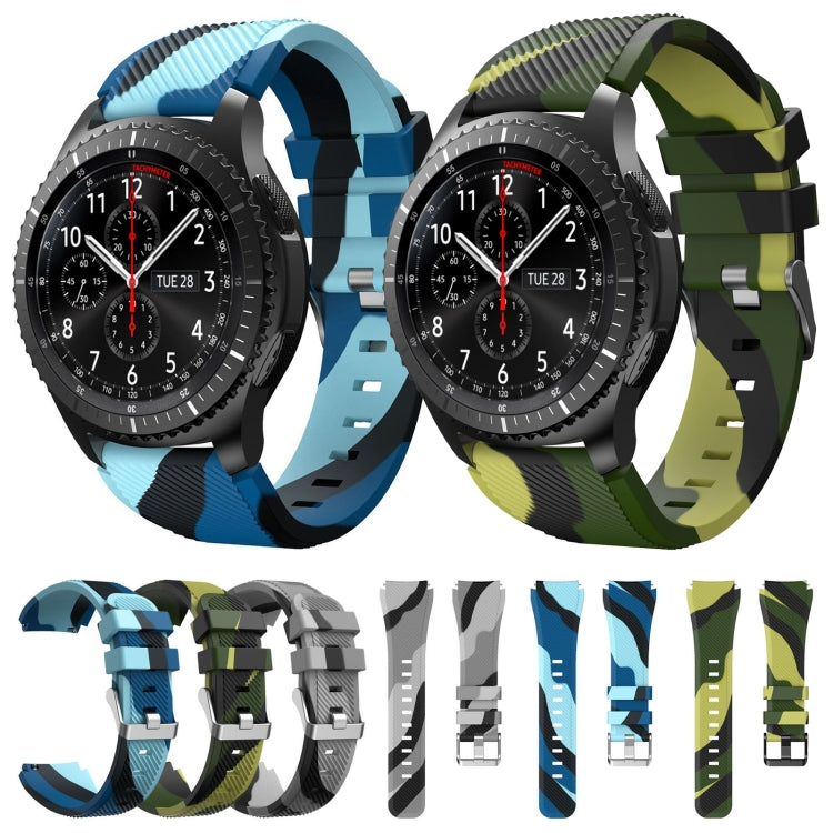 Cinturino di ricambio per cinturino in silicone mimetico twill, For Samsung Gear S3