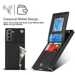 Custodia con cover posteriore quadrata in TPU + PU con cerniera a tracolla con supporto e slot per schede e portafoglio e cinturino, For Samsung Galaxy S21 5G, For Samsung Galaxy S21+ 5G, For Samsung Galaxy S21 Ultra 5G, For Samsung Galaxy S20