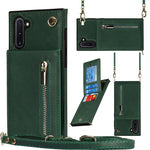 Custodia con cover posteriore quadrata in TPU + PU con cerniera a tracolla con supporto e slot per schede e portafoglio e cinturino, For Samsung Galaxy Note10, For Samsung Galaxy Note10+, For Samsung Galaxy S10, For Samsung Galaxy S10 Plus