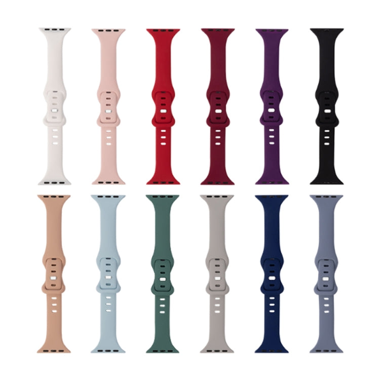 Cinturino di ricambio in silicone con 8 fibbie dimagranti, For Apple Watch Series 7  41mm / & 6 & SE & 5 & 4 40mm, For Apple Watch Series  7  45mm / & 6 & SE & 5 & 4 44mm