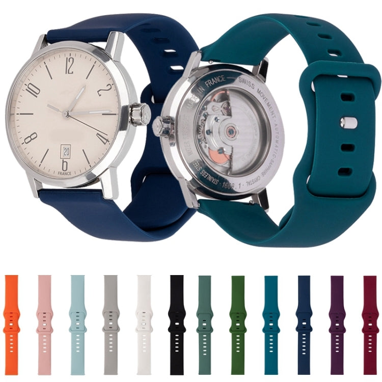 Cinturino di ricambio in silicone con 8 fibbie, For Amazfit Sport Watch / Sport Watch 2S, For Garmin Vivoactive 3
