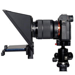 FEELWORLD TP2 Teleprompter portatile con anello adattatore per obiettivo telecomando Bluetooth per telefoni cellulari/tablet/fotocamere reflex inferiori a 8 pollici, TP2
