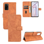 Tinta unita Skin Feel Fibbia magnetica Flip orizzontale Custodia in pelle PU con struttura in vitello con supporto e slot per schede e portafoglio, For Blackview A100, For Ulefone Armor 11T 5G