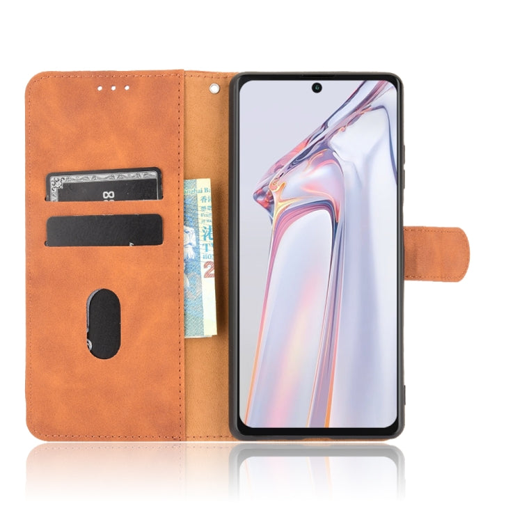 Tinta unita Skin Feel Fibbia magnetica Flip orizzontale Custodia in pelle PU con struttura in vitello con supporto e slot per schede e portafoglio, For Blackview A100, For Ulefone Armor 11T 5G