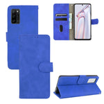 Tinta unita Skin Feel Fibbia magnetica Flip orizzontale Custodia in pelle PU con struttura in vitello con supporto e slot per schede e portafoglio, For Blackview A100, For Ulefone Armor 11T 5G