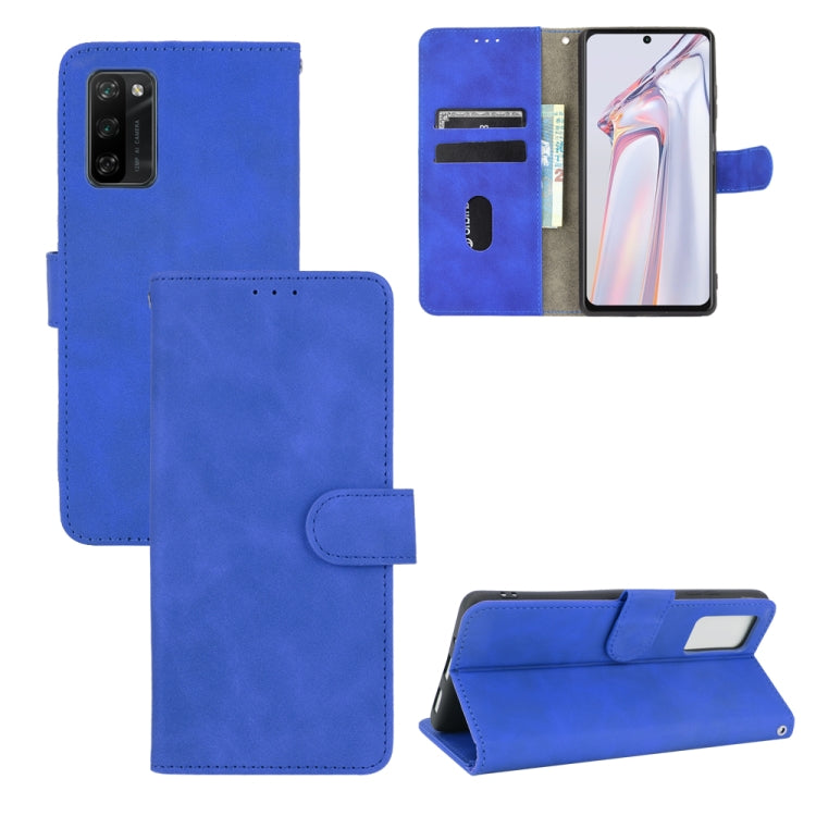 Tinta unita Skin Feel Fibbia magnetica Flip orizzontale Custodia in pelle PU con struttura in vitello con supporto e slot per schede e portafoglio, For Blackview A100, For Ulefone Armor 11T 5G