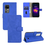 Tinta unita Skin Feel Fibbia magnetica Flip orizzontale Custodia in pelle PU con struttura in vitello con supporto e slot per schede e portafoglio, For Blackview A100, For Ulefone Armor 11T 5G