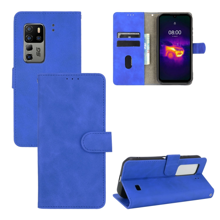 Tinta unita Skin Feel Fibbia magnetica Flip orizzontale Custodia in pelle PU con struttura in vitello con supporto e slot per schede e portafoglio, For Blackview A100, For Ulefone Armor 11T 5G