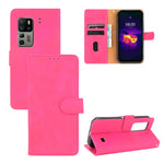 Tinta unita Skin Feel Fibbia magnetica Flip orizzontale Custodia in pelle PU con struttura in vitello con supporto e slot per schede e portafoglio, For Blackview A100, For Ulefone Armor 11T 5G
