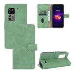 Tinta unita Skin Feel Fibbia magnetica Flip orizzontale Custodia in pelle PU con struttura in vitello con supporto e slot per schede e portafoglio, For Blackview A100, For Ulefone Armor 11T 5G