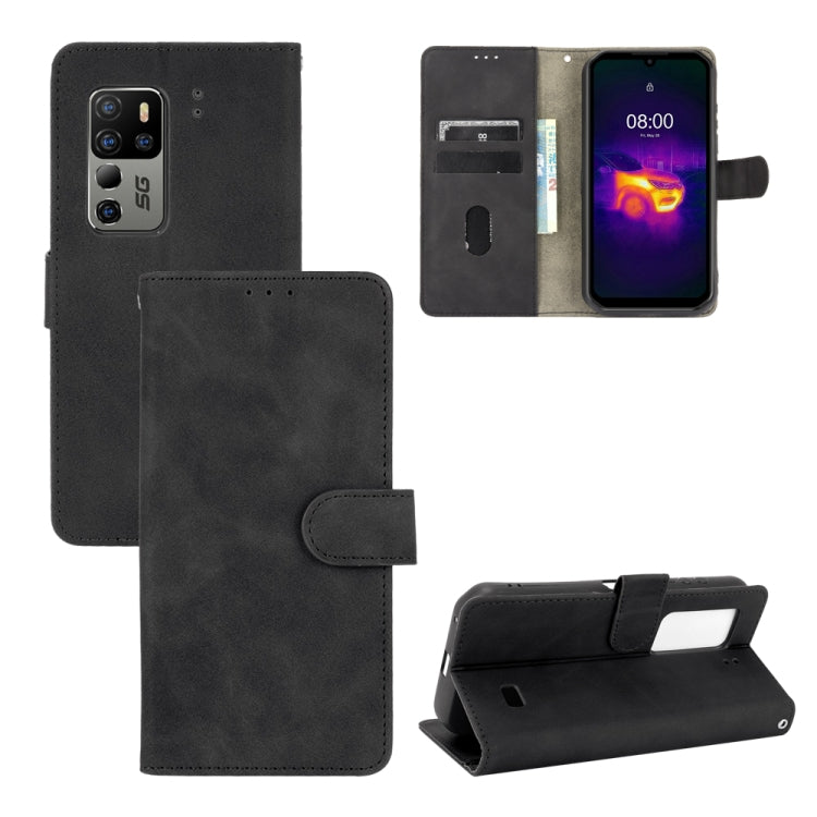 Tinta unita Skin Feel Fibbia magnetica Flip orizzontale Custodia in pelle PU con struttura in vitello con supporto e slot per schede e portafoglio, For Blackview A100, For Ulefone Armor 11T 5G