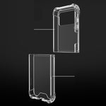 Custodia protettiva in TPU acrilico trasparente resistente agli urti, For Samsung Galaxy Z Flip3 5G