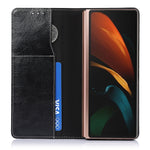 Custodia in pelle 2 in 1 Crazy Horse Texture Split orizzontale con supporto e slot per schede, For Samsung Galaxy Z Fold2 5G