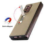 Custodia protettiva in pelle Lychee Texture con supporto, For Samsung Galaxy Z Fold2 5G
