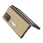 Custodia protettiva in pelle Lychee Texture con supporto, For Samsung Galaxy Z Fold2 5G