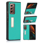 Custodia protettiva in pelle Lychee Texture con supporto, For Samsung Galaxy Z Fold2 5G