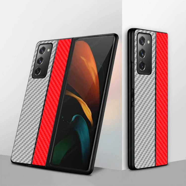 Custodia protettiva abbinata al colore della struttura in fibra di carbonio, For Samsung Galaxy Z Fold2 5G