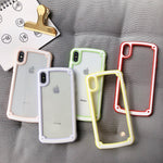 Custodia antiurto trasparente TPU per iPhone X, XS, XR, XS Max