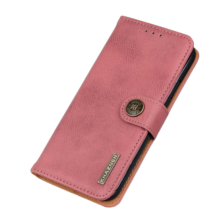 KHAZNEH Custodia in pelle a conchiglia orizzontale con struttura in pelle bovina con supporto, slot per carte e portafoglio, For OnePlus Nord 2 5G