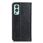 Custodia in pelle a vibrazione orizzontale con struttura magnetica Crazy Horse con supporto, slot per carte e portafoglio, For OnePlus Nord 2 5G