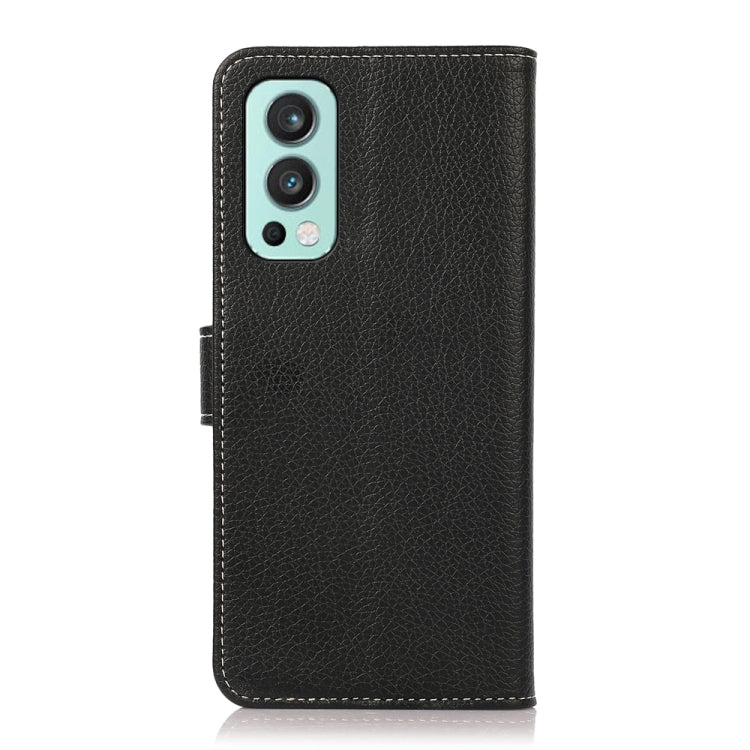 Custodia in pelle flip orizzontale con texture Litchi con supporto, slot per carte e portafoglio, For OnePlus Nord 2 5G