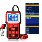 KONNWEI KW681 Auto Schermo TFT da 2,4 pollici Diagnosi guasti OBD + Tester batteria 6V-12V Supporto 9 lingue, KW681