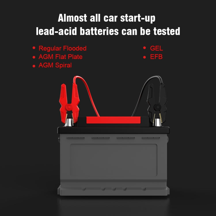 KONNWEI KW710 Tester per batterie al piombo-acido da 3,2 pollici 6V-24V per auto, supporta 13 lingue, KW710