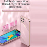 Custodia TPU antiurto con bordo oro per Samsung Galaxy A22