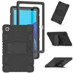 Cornice dello schermo di protezione a 3 strati + PC + Custodia combinata antiurto in silicone con supporto, For Samsung Galaxy Tab A7 T500, For Samsung Galaxy Tab A8.4 2020 T307, For Samsung Galaxy Tab A8.0 2019 T290
