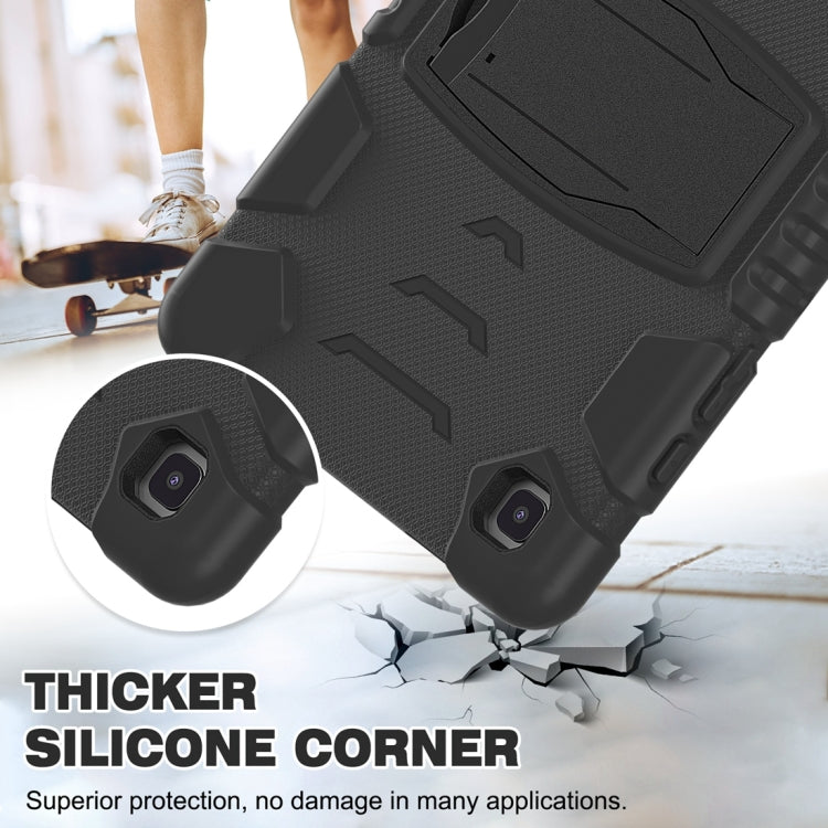 Cornice dello schermo di protezione a 3 strati + PC + Custodia combinata antiurto in silicone con supporto, For Samsung Galaxy Tab A7 T500, For Samsung Galaxy Tab A8.4 2020 T307, For Samsung Galaxy Tab A8.0 2019 T290
