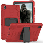 Cornice dello schermo di protezione a 3 strati + PC + Custodia combinata antiurto in silicone con supporto, For Samsung Galaxy Tab A7 T500, For Samsung Galaxy Tab A8.4 2020 T307, For Samsung Galaxy Tab A8.0 2019 T290