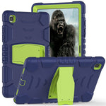 Cornice dello schermo di protezione a 3 strati + PC + Custodia combinata antiurto in silicone con supporto, For Samsung Galaxy Tab A7 T500, For Samsung Galaxy Tab A8.4 2020 T307, For Samsung Galaxy Tab A8.0 2019 T290