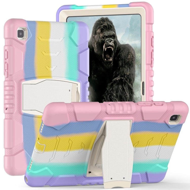 Cornice dello schermo di protezione a 3 strati + PC + Custodia combinata antiurto in silicone con supporto, For Samsung Galaxy Tab A7 T500, For Samsung Galaxy Tab A8.4 2020 T307, For Samsung Galaxy Tab A8.0 2019 T290