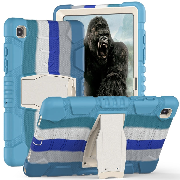 Cornice dello schermo di protezione a 3 strati + PC + Custodia combinata antiurto in silicone con supporto, For Samsung Galaxy Tab A7 T500, For Samsung Galaxy Tab A8.4 2020 T307, For Samsung Galaxy Tab A8.0 2019 T290