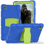 Cornice dello schermo di protezione a 3 strati + PC + Custodia combinata antiurto in silicone con supporto, For Samsung Galaxy Tab A7 T500, For Samsung Galaxy Tab A8.4 2020 T307, For Samsung Galaxy Tab A8.0 2019 T290