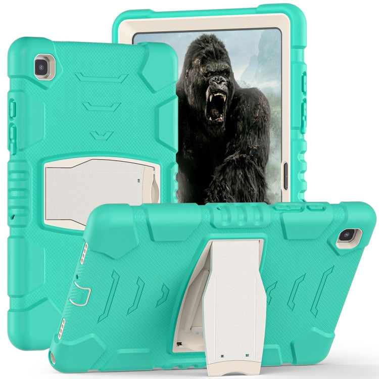 Cornice dello schermo di protezione a 3 strati + PC + Custodia combinata antiurto in silicone con supporto, For Samsung Galaxy Tab A7 T500, For Samsung Galaxy Tab A8.4 2020 T307, For Samsung Galaxy Tab A8.0 2019 T290