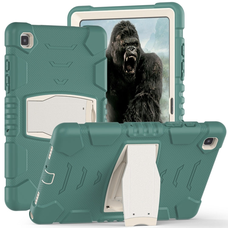 Cornice dello schermo di protezione a 3 strati + PC + Custodia combinata antiurto in silicone con supporto, For Samsung Galaxy Tab A7 T500, For Samsung Galaxy Tab A8.4 2020 T307, For Samsung Galaxy Tab A8.0 2019 T290