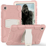 Cornice dello schermo di protezione a 3 strati + PC + Custodia combinata antiurto in silicone con supporto, For Samsung Galaxy Tab A7 T500, For Samsung Galaxy Tab A8.4 2020 T307, For Samsung Galaxy Tab A8.0 2019 T290