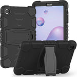 Cornice dello schermo di protezione a 3 strati + PC + Custodia combinata antiurto in silicone con supporto, For Samsung Galaxy Tab A7 T500, For Samsung Galaxy Tab A8.4 2020 T307, For Samsung Galaxy Tab A8.0 2019 T290