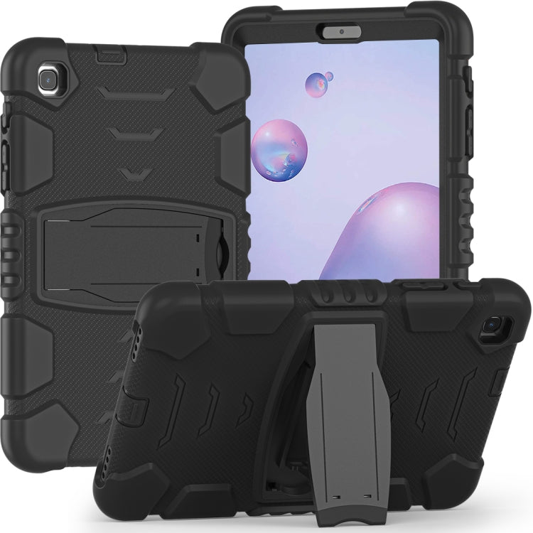 Cornice dello schermo di protezione a 3 strati + PC + Custodia combinata antiurto in silicone con supporto, For Samsung Galaxy Tab A7 T500, For Samsung Galaxy Tab A8.4 2020 T307, For Samsung Galaxy Tab A8.0 2019 T290