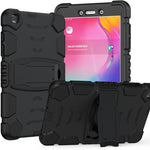 Cornice dello schermo di protezione a 3 strati + PC + Custodia combinata antiurto in silicone con supporto, For Samsung Galaxy Tab A7 T500, For Samsung Galaxy Tab A8.4 2020 T307, For Samsung Galaxy Tab A8.0 2019 T290