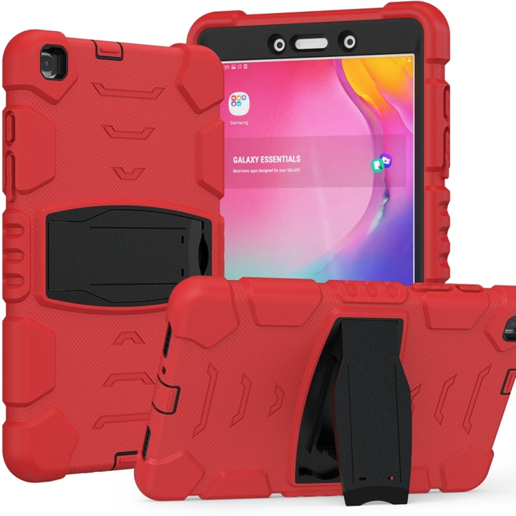 Cornice dello schermo di protezione a 3 strati + PC + Custodia combinata antiurto in silicone con supporto, For Samsung Galaxy Tab A7 T500, For Samsung Galaxy Tab A8.4 2020 T307, For Samsung Galaxy Tab A8.0 2019 T290