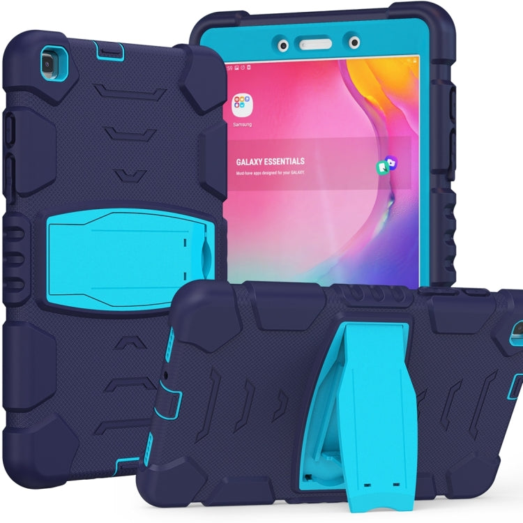 Cornice dello schermo di protezione a 3 strati + PC + Custodia combinata antiurto in silicone con supporto, For Samsung Galaxy Tab A7 T500, For Samsung Galaxy Tab A8.4 2020 T307, For Samsung Galaxy Tab A8.0 2019 T290