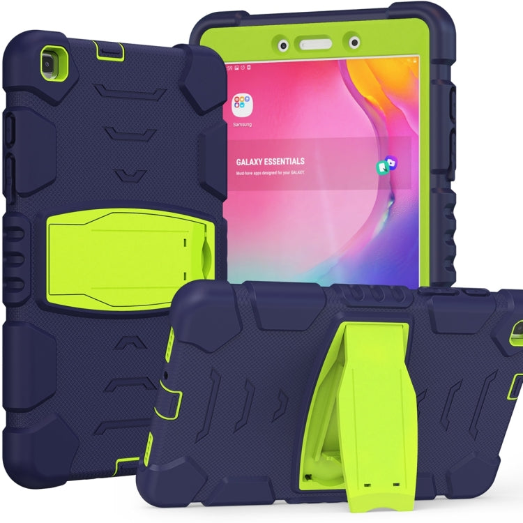 Cornice dello schermo di protezione a 3 strati + PC + Custodia combinata antiurto in silicone con supporto, For Samsung Galaxy Tab A7 T500, For Samsung Galaxy Tab A8.4 2020 T307, For Samsung Galaxy Tab A8.0 2019 T290