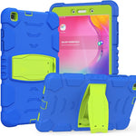 Cornice dello schermo di protezione a 3 strati + PC + Custodia combinata antiurto in silicone con supporto, For Samsung Galaxy Tab A7 T500, For Samsung Galaxy Tab A8.4 2020 T307, For Samsung Galaxy Tab A8.0 2019 T290