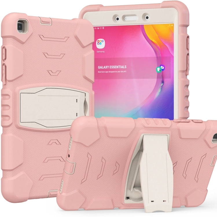 Cornice dello schermo di protezione a 3 strati + PC + Custodia combinata antiurto in silicone con supporto, For Samsung Galaxy Tab A7 T500, For Samsung Galaxy Tab A8.4 2020 T307, For Samsung Galaxy Tab A8.0 2019 T290