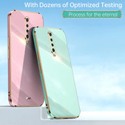 Custodia antiurto in TPU con bordo in oro con placcatura 6D XINLI, For Xiaomi Redmi K30, For Xiaomi Redmi K30 Pro, For Xiaomi Redmi K40
