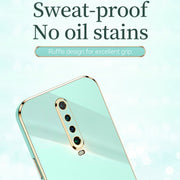 Custodia antiurto in TPU con bordo in oro con placcatura 6D XINLI, For Xiaomi Redmi K30, For Xiaomi Redmi K30 Pro, For Xiaomi Redmi K40